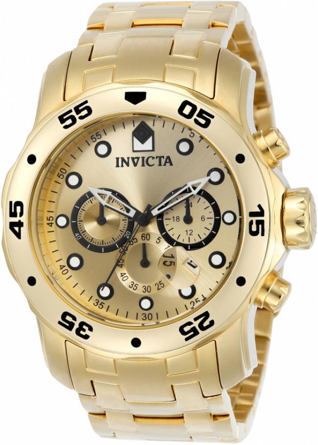 Relógio invicta Pro Diver 0074 Original Dourado – Invicta Relógios